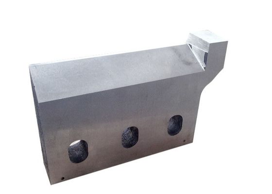 औद्योगिक फ्लाइंग शीयर ब्लेड कठोरता 54 स्टील रॉड कटर ब्लेड 256x100x28mm