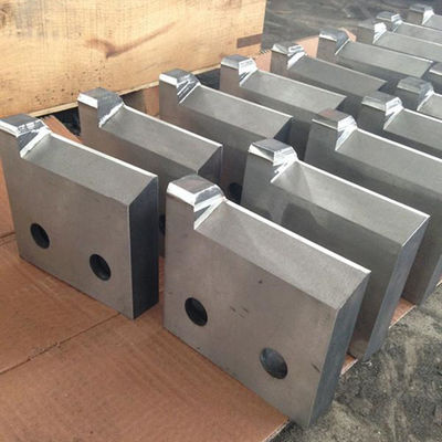 औद्योगिक फ्लाइंग शीयर ब्लेड कठोरता 54 स्टील रॉड कटर ब्लेड 256x100x28mm